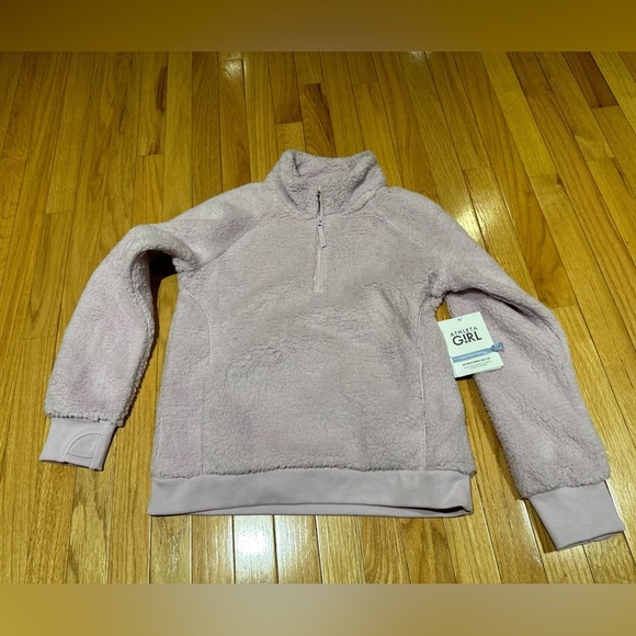 NWT Athleta Girl Purple Sherpa Size XL/14 - Picture 1 of 10
